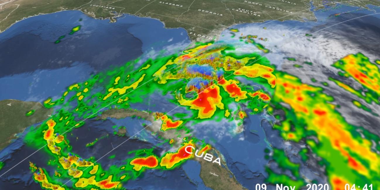 Hurricane Eta over Florida