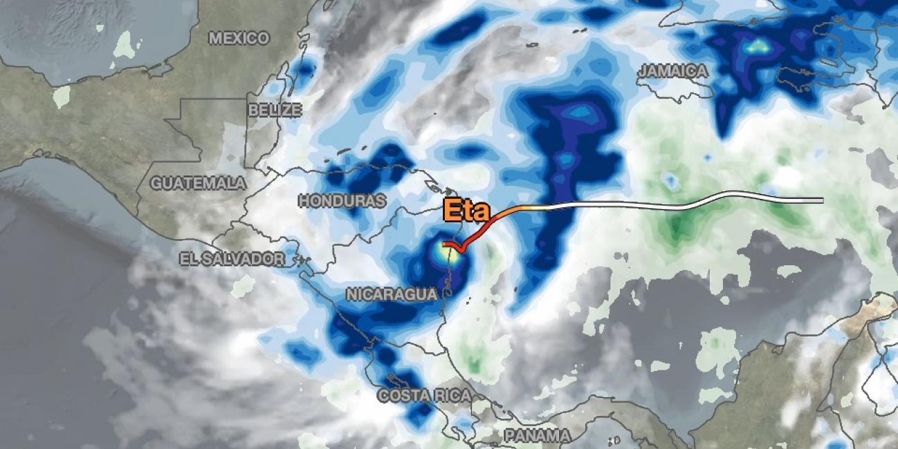 Hurricane Eta IMERG Screenshot