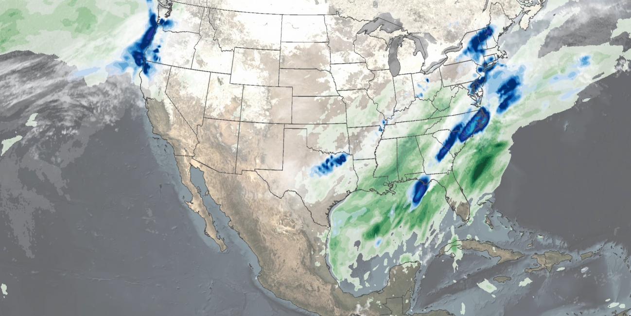 IMERG Sees Winter Storms Impact the Southern U.S.