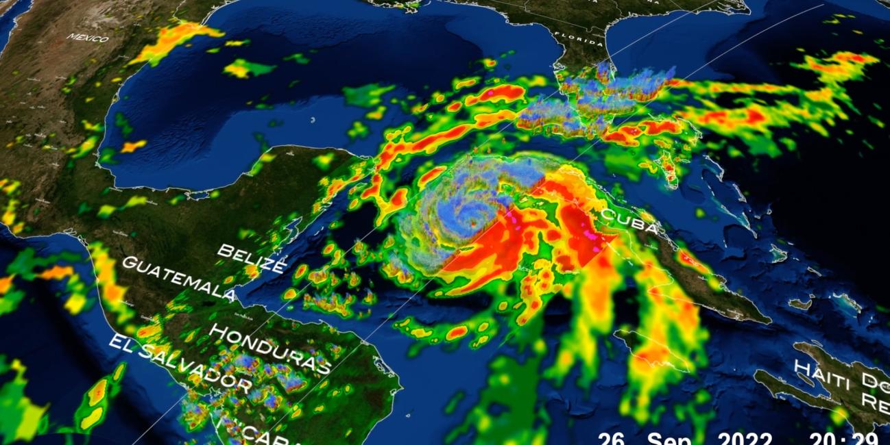 GPM overpass of Hurricane Ian on Sept. 26, 2022