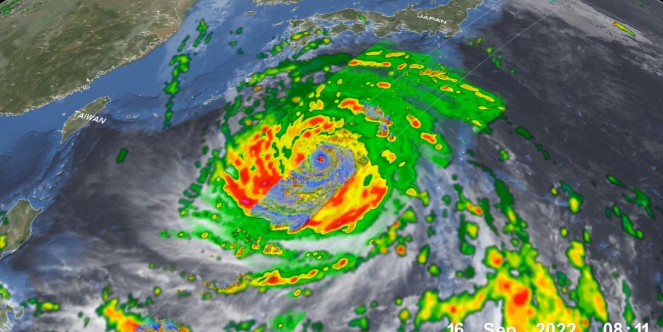 GPM overpass of Typhoon Nanmadol