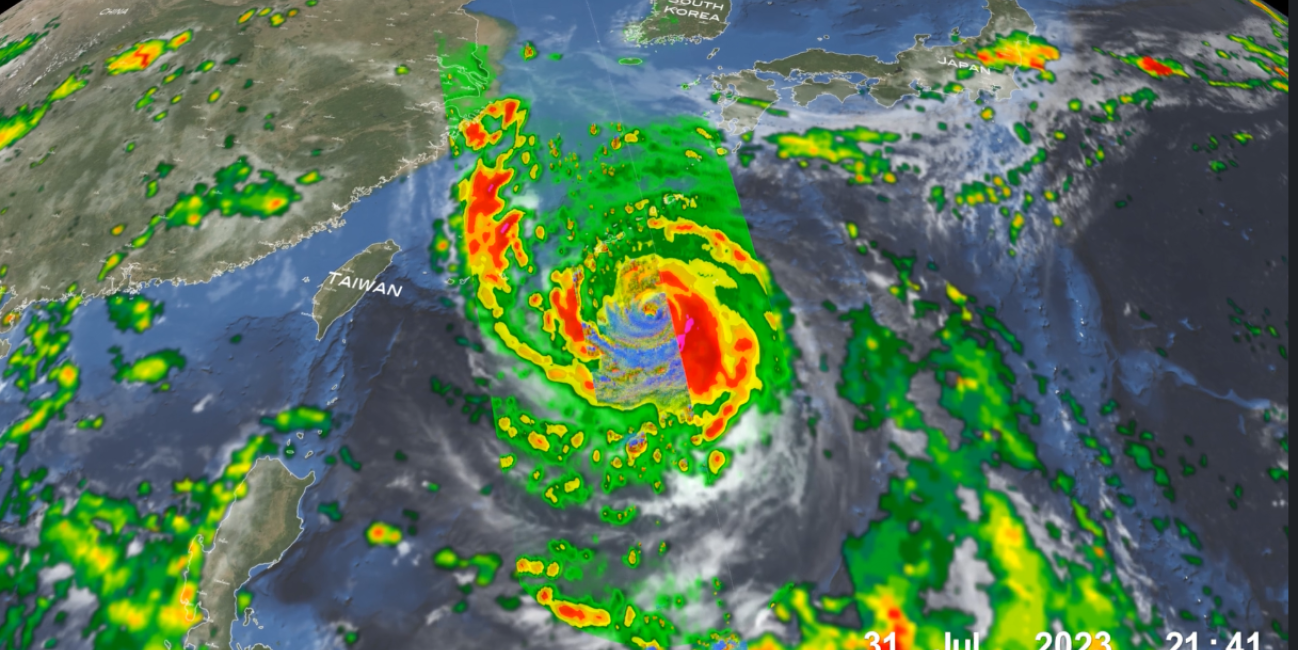 GPM Overpass of Typhoon Khanun
