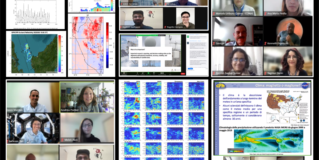 A collection of screenshots from the GPM Mentorship program