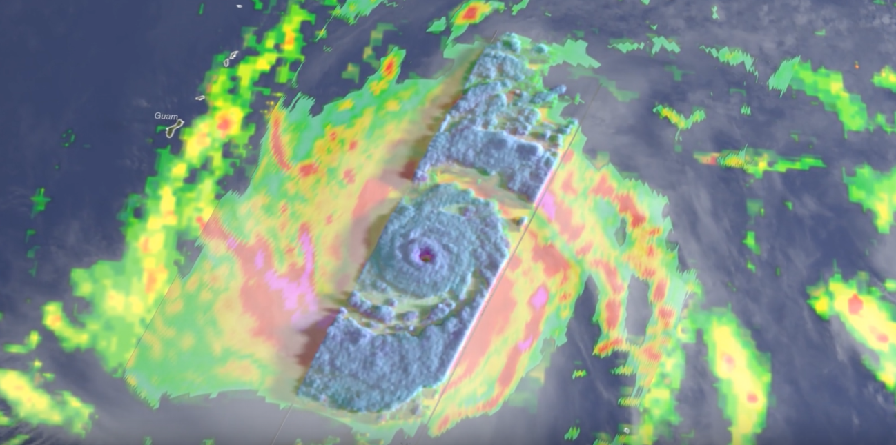 GPM overpass of Typhoon Sinlaku