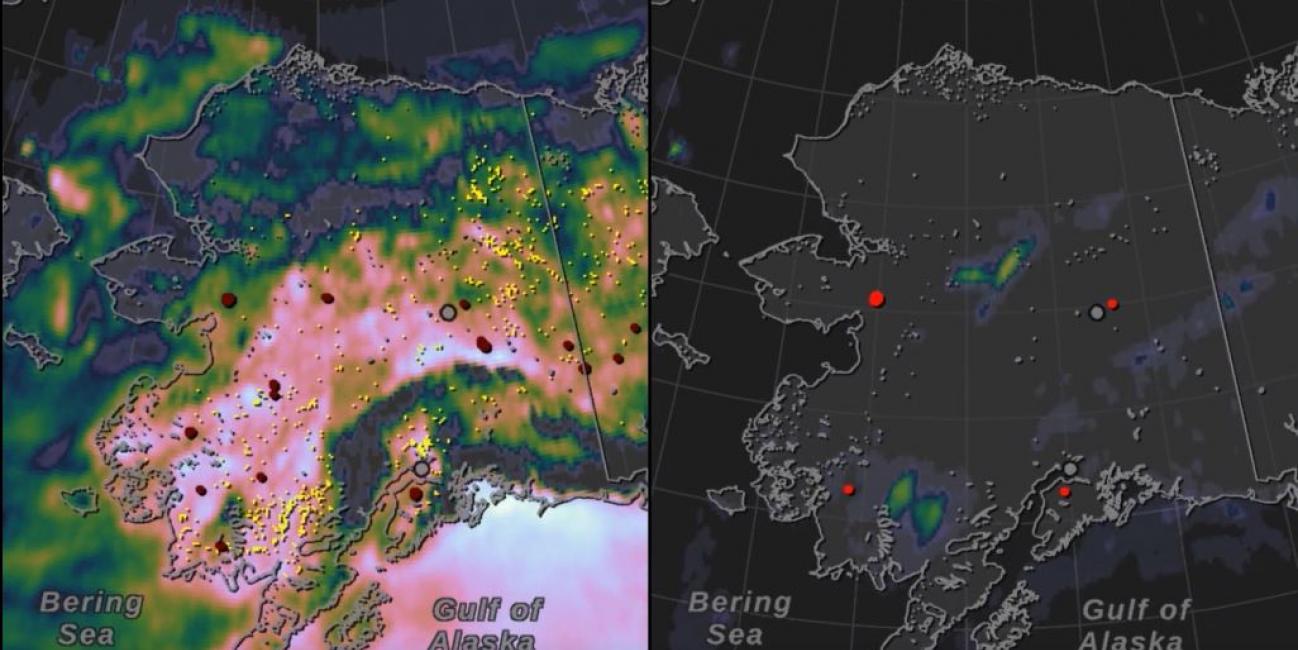 Rain Patterns During the Alaska Wildfires