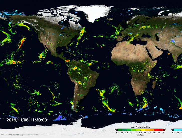 IMERG precipitation map from 11-6-19