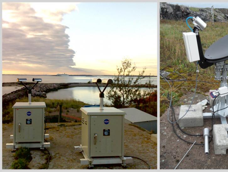 Various ground validation instruments, including the Parsivel Disdrometer in Finland, a Micro Rain Radar, and a Pluvio Snow guage