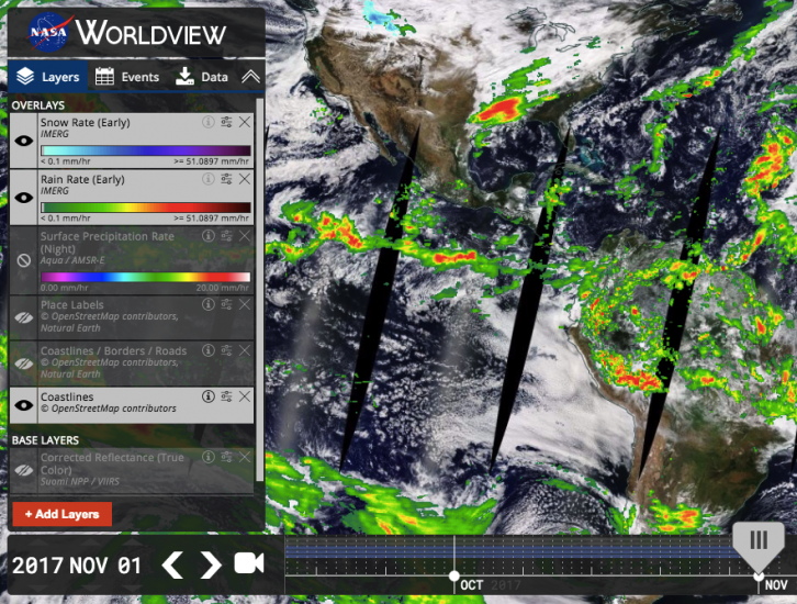 NASA Worldview | NASA Global Precipitation Measurement Mission