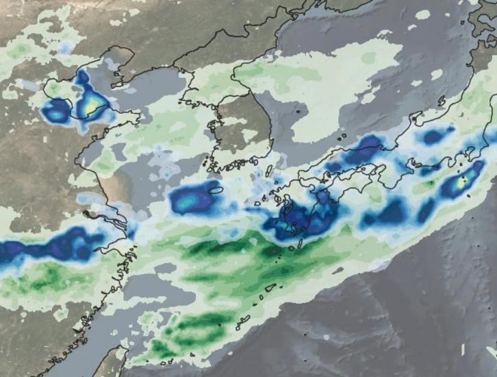 IMERG rainfall totals from Japan, June 29 - July 5, 2020