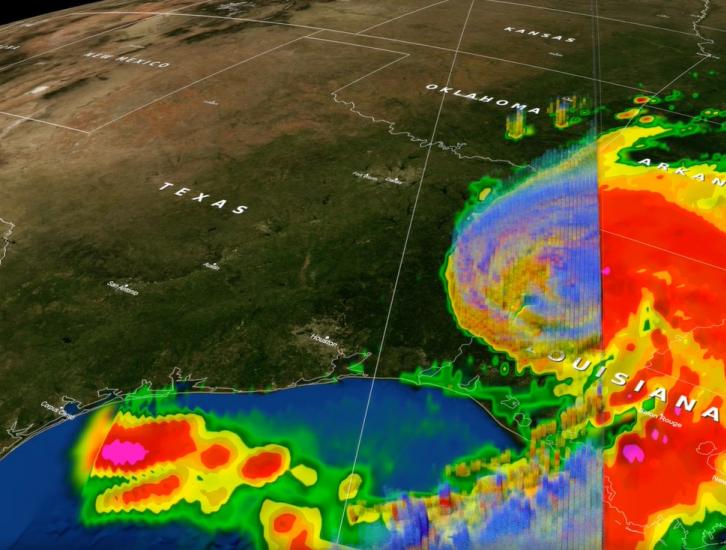 GPM Overpass of Hurricane Laura 8/27/20