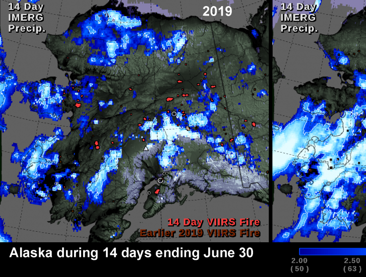 Alaska Rainfall 2019 and 2020