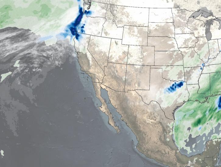IMERG Sees Winter Storms Impact the Southern U.S.