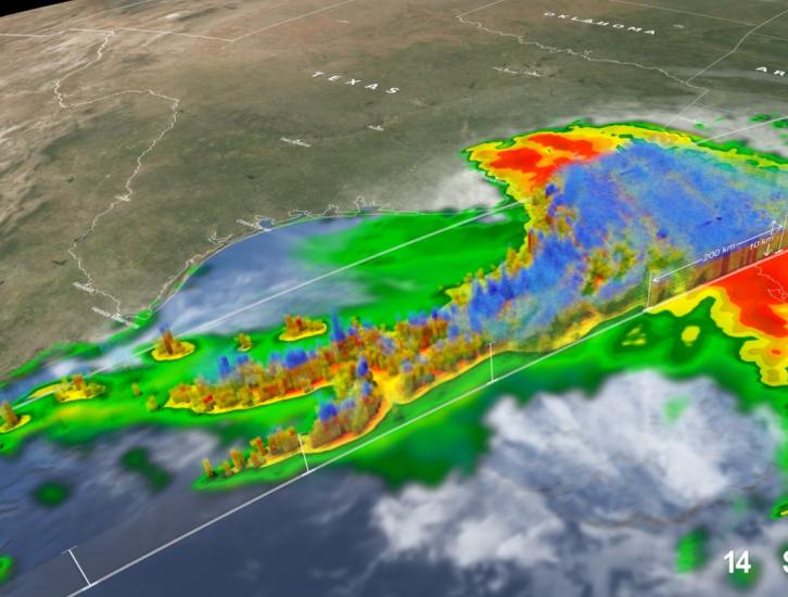 GPM overpass of Hurricane Nicholas