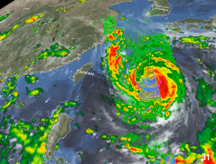 GPM Overpass of Typhoon Khanun