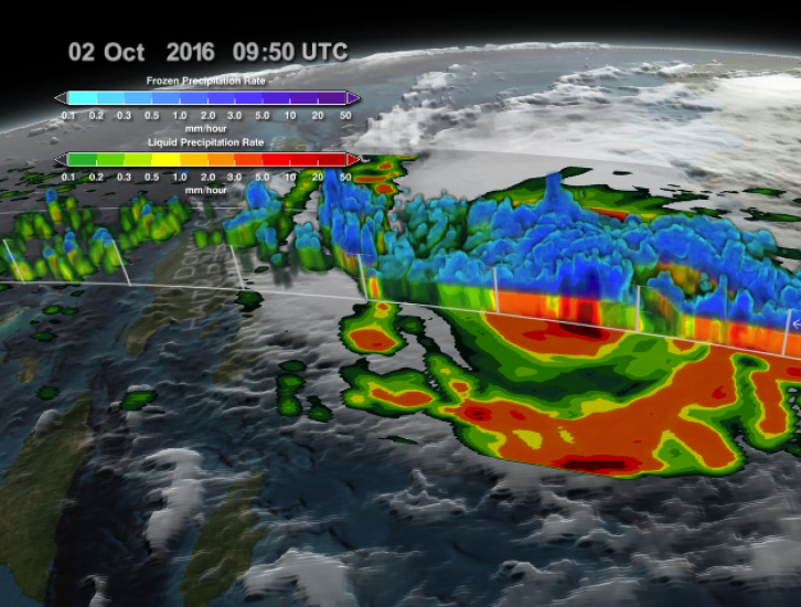 GPM Sees Hurricane Matthew Nearing Florida