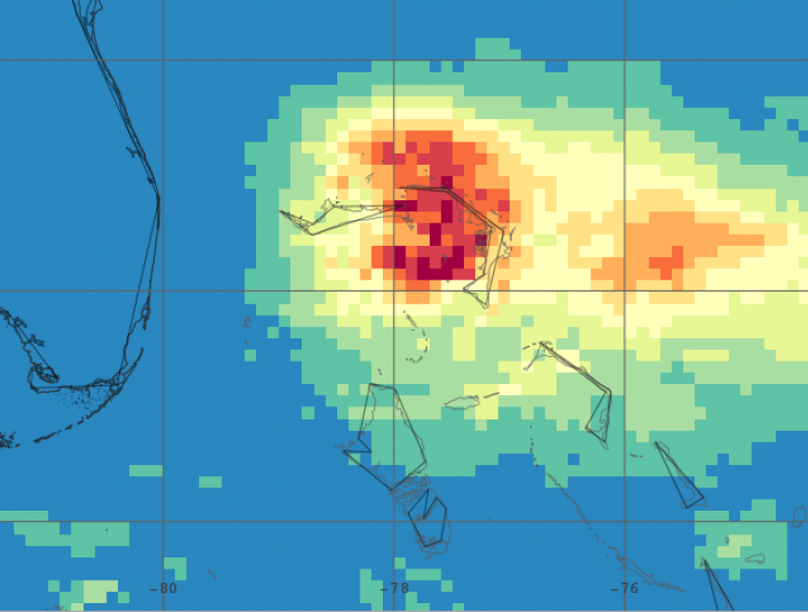 Hurricane Dorian Brings Heavy Rain to Bahamas