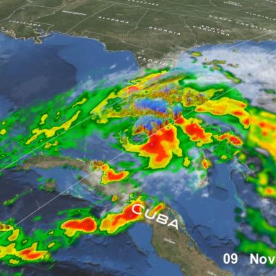 Hurricane Eta over Florida
