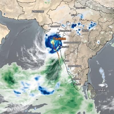 IMERG Rainfall Totals from Cyclone Tauktae