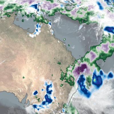 IMERG Rainfall Totals from Australian :"Rain Bomb" in March 2022