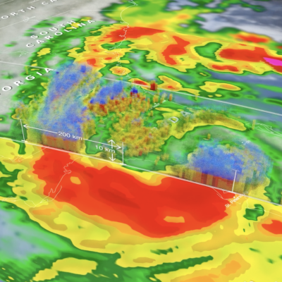GPM overpass of tropical storm Nicole