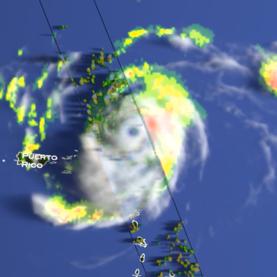 GPM overpass of Hurricane Erin.