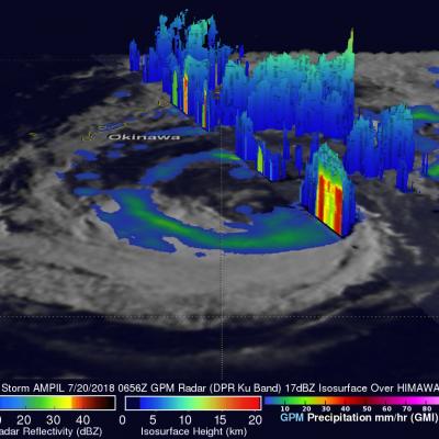 Tropical Storm Ampil's Rainfall Evaluated With GPM Satellite Data 