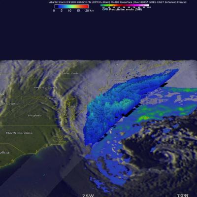 Intensifying Atlantic Storm Examined By GPM 