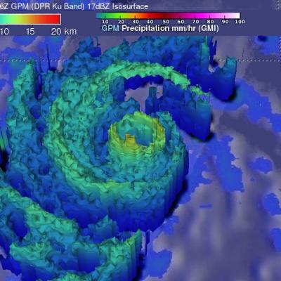 Intensifying Typhoon Chaba Examined By GPM
