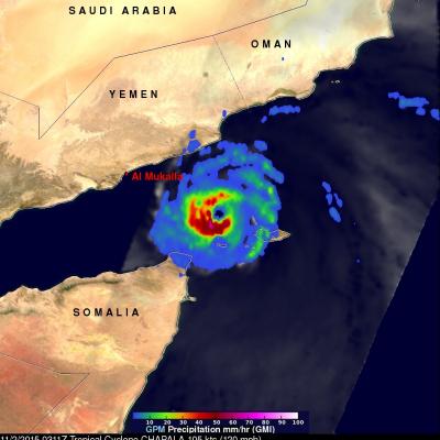 GPM Sees Tropical Cyclone Chapala Threatening Yemen