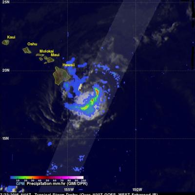 Tropical Storm Darby Brings Occasionally Heavy Rain To The Hawaiian Islands