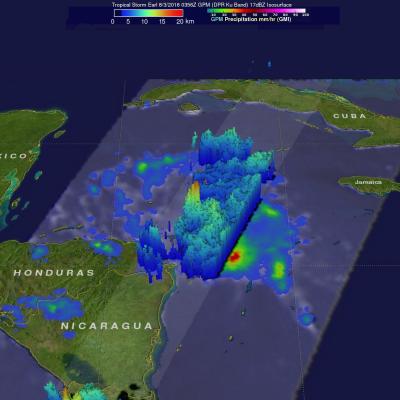 GPM Sees Towering Thunderstorms In Intensifying Tropical Storm Earl