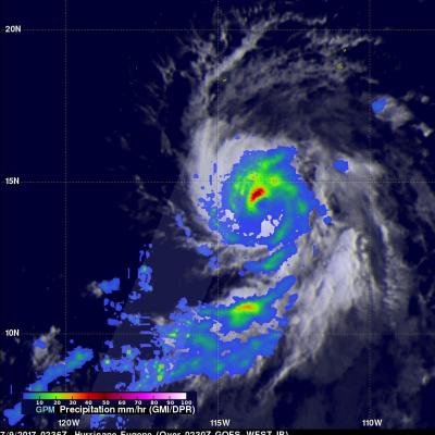 Eastern Pacific Hurricane Viewed By GPM 
