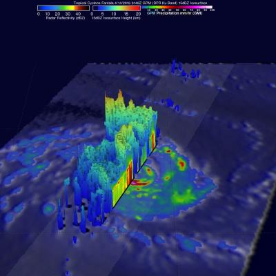 GPM Views Increasingly Powerful Tropical Cyclone Fantala