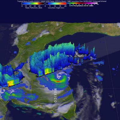 GPM Sees Intensifying Tropical Storm Franklin 