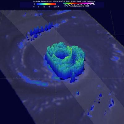GPM Views Hurricane Gaston Eye Wall Replacement 