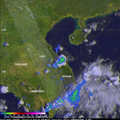 GPM Sees Remnants Of Tropical Storm Haikui Affecting Vietnam