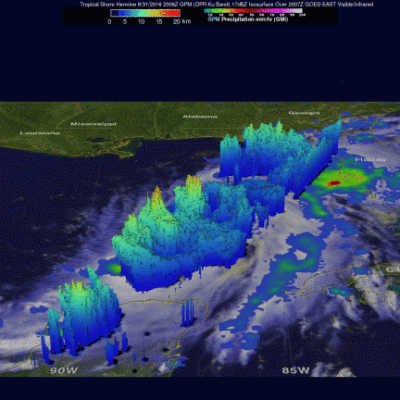 GPM Sees Increasingly Organized Tropical Storm Hermine 