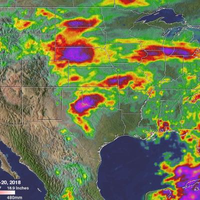 Heavy Rainfall Across the U.S. Measured by GPM IMERG