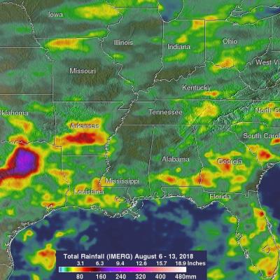 NASA's IMERG Estimates Of Rainfall Over The Eastern United States 