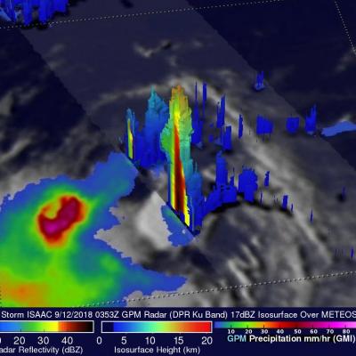 GPM Probes Tropical Storm Isaac