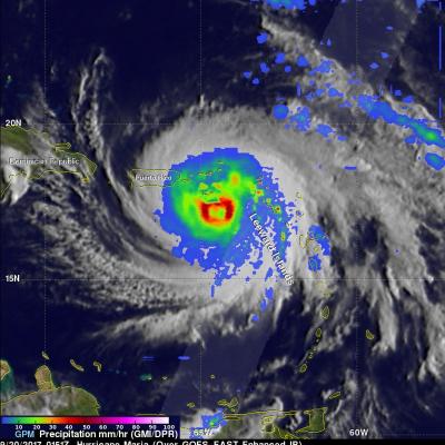 GPM Satellite Looks At Hurricane Maria's Rainfall