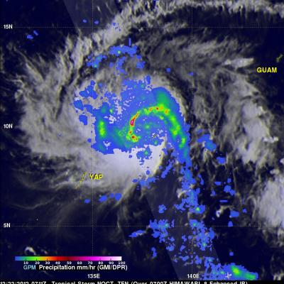 Intensifying Tropical Storm Nock-ten Heads Toward Philippines
