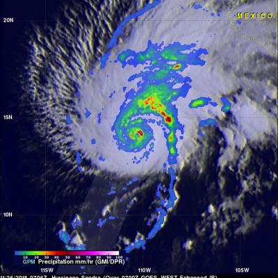 Powerful Hurricane Sandra Viewed By GPM