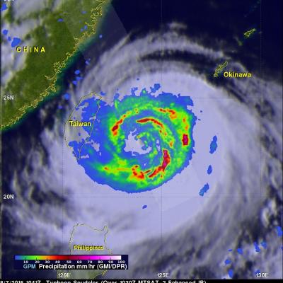GPM Sees Typhoon Soudelor On Taiwan's Doorstep 
