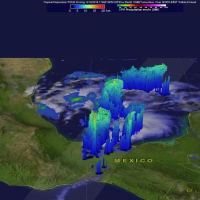 GPM Sees Tropical Storm Danielle Forming