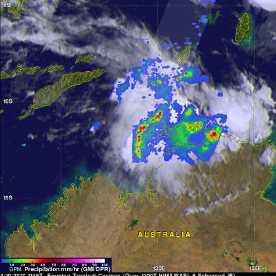 GPM Observes Tropical Cyclone Forming North of Australia