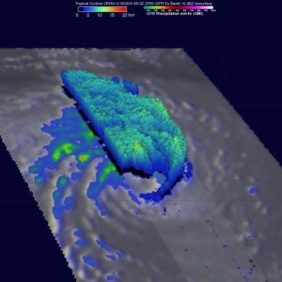 GPM Again Examines Powerful Tropical Cyclone Uriah 