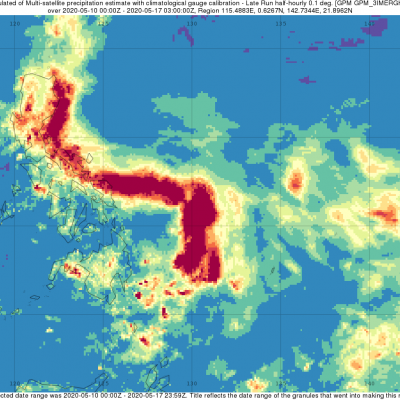 Typhoon Vongfong IMERG Rainfall Totals 