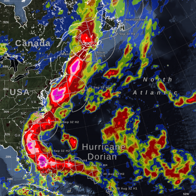 IMERG Measures Rainfall in Hurricane Dorian