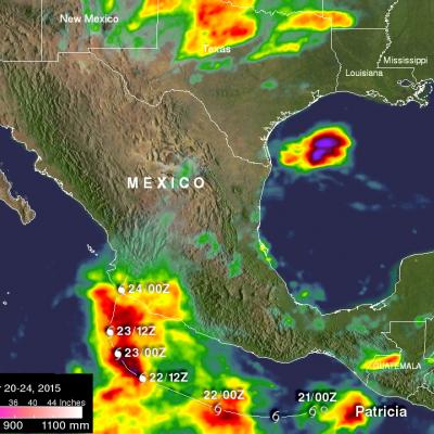 Hurricane Patricia Makes Landfall in Mexico